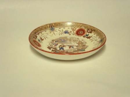 Assiette, d�cor au chinois